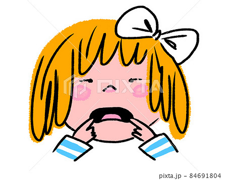 変顔のイラスト素材