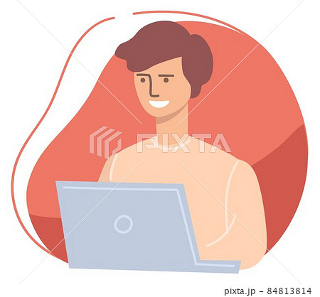 使用中 イラスト コンピューター 技術 使う コンピュータのイラスト素材