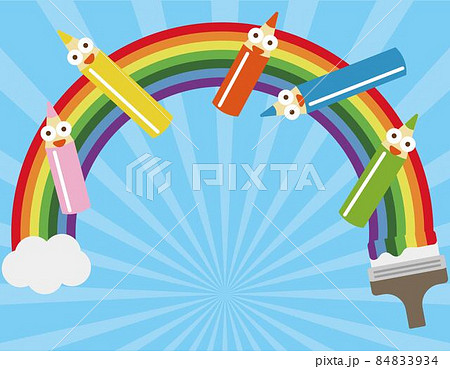 色鉛筆 青空 空 色のイラスト素材 - PIXTA