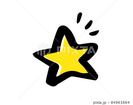 流れ星 デザイン 挿絵のイラスト素材