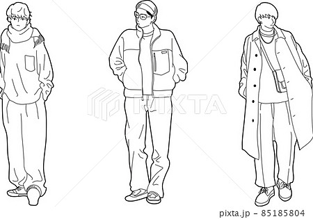 メンズ服のイラスト素材