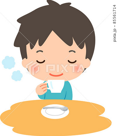 紅茶 飲むのイラスト素材