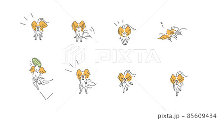 飛びつくのイラスト素材