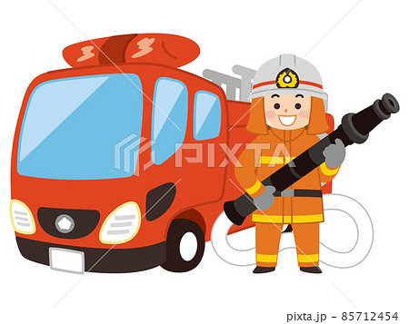 消防車のイラスト素材集 ピクスタ