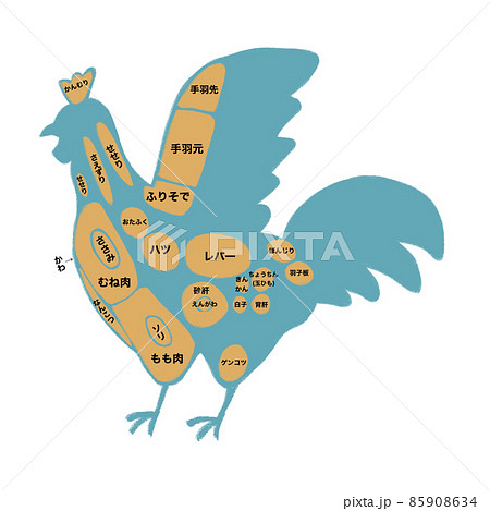 鶏肉のイラスト素材集 ピクスタ