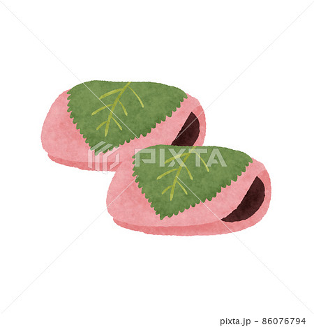 桜餅のイラスト素材