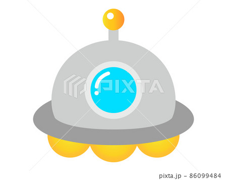 Ufo イラスト かわいい シンプルのイラスト素材