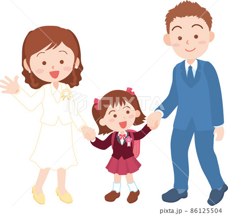 小学校入学式のイラスト素材