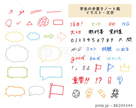 絵文字 手書きのイラスト素材