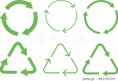 矢印 ループ 繰り返し サイクルのイラスト素材