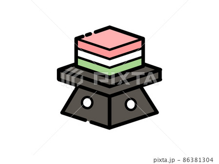 菱餅のイラスト素材