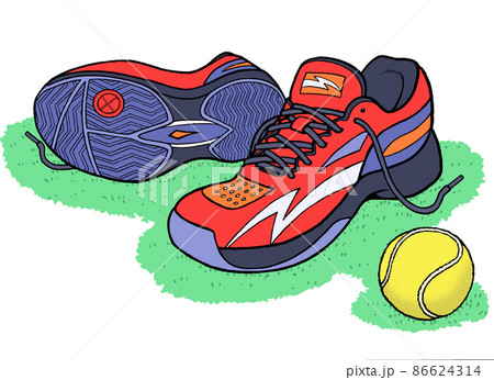 テニスシューズの写真素材