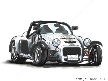 クラシックカーのイラスト素材