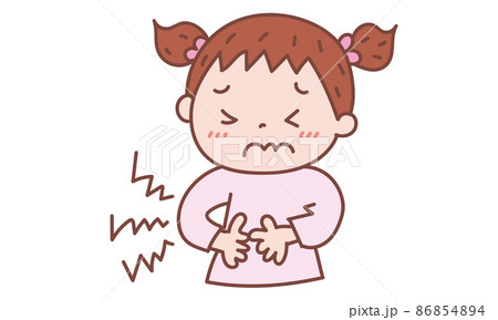 お腹が減ったのイラスト素材