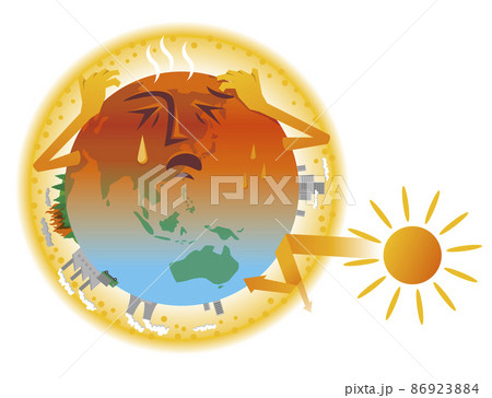 異常気象のイラスト素材