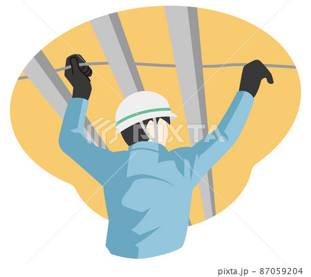 電気工事のイラスト素材