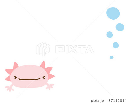 ウーパールーパーのイラスト素材集 ピクスタ