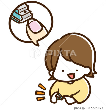 爪切りのイラスト素材