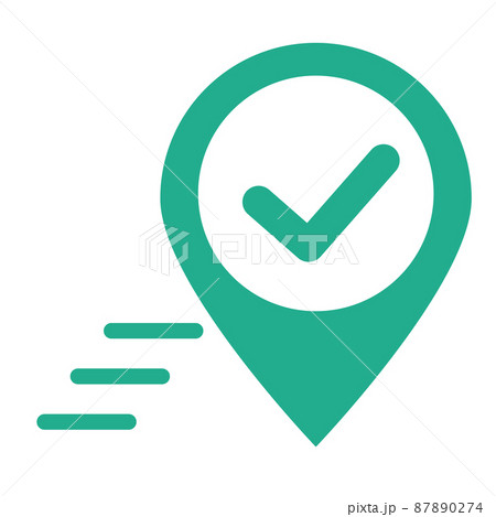 チェックポイントのイラスト素材