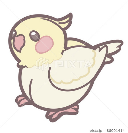 オカメインコのイラスト素材 オカメインコのイラスト素材