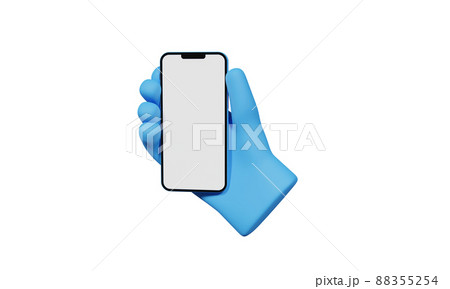 スマホを持つ手のイラスト素材