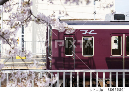 阪急電車の写真素材