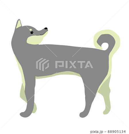 犬 動物 イラスト 横向きの写真素材 犬 動物 イラスト 横向きの写真素材