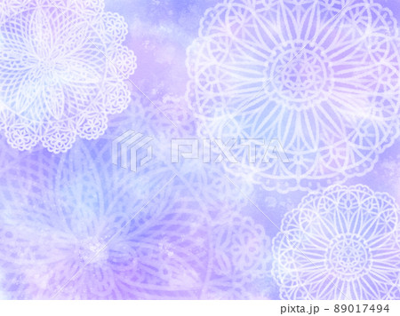 Seamless detailed lace pattern on beige background