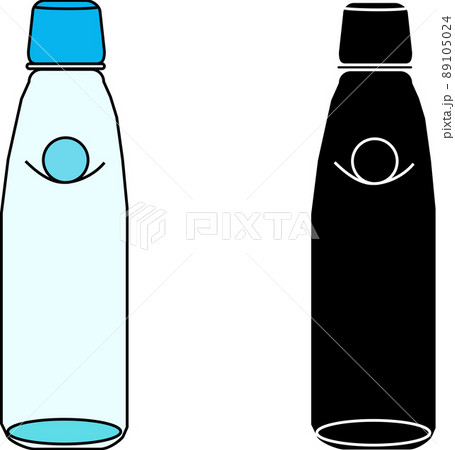ラムネの瓶のイラスト素材