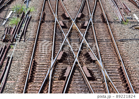 線路 ポイント切り替え 鉄道 ポイントの写真素材 - PIXTA