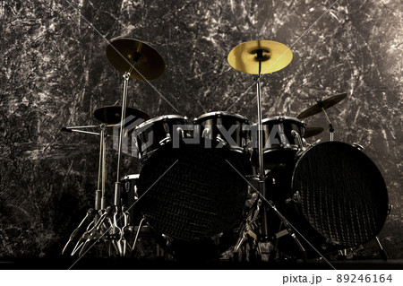 ドラムセットの写真素材
