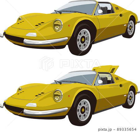 フェラーリのイラスト素材