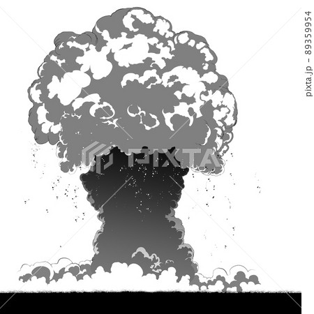 きのこ雲のイラスト素材