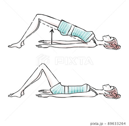 ヨガ ポーズのイラスト素材 ヨガ ポーズのイラスト素材