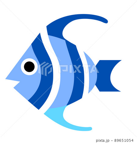 エンゼルフィッシュのイラスト素材