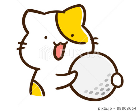 猫 ゴルフ スポーツ 動物のイラスト素材