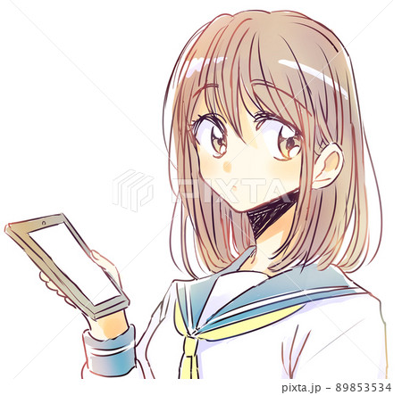 ゆるい 女の子のイラスト素材