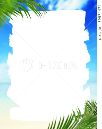 海水浴場 ビーチ 海 手書きのイラスト素材 海水浴場 ビーチ 海 手書きのイラスト素材