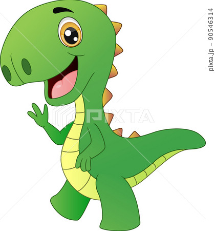 Um Desenho Ou Ilustração De Cor De Vetor De Dinossauro Verde Gigante Bonito  Royalty Free SVG, Cliparts, Vetores, e Ilustrações Stock. Image 132664399