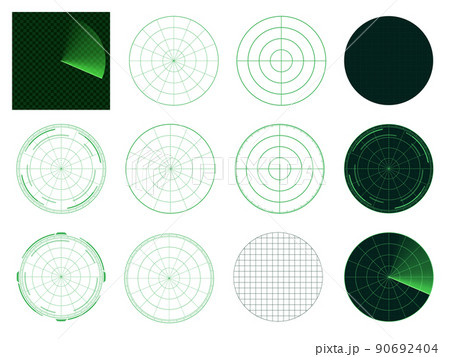 レーダーのイラスト素材