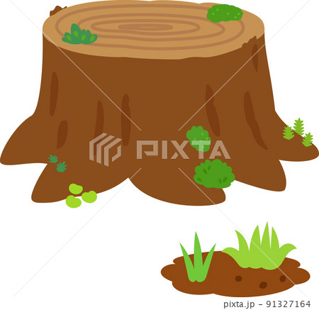 切り株のイラスト素材