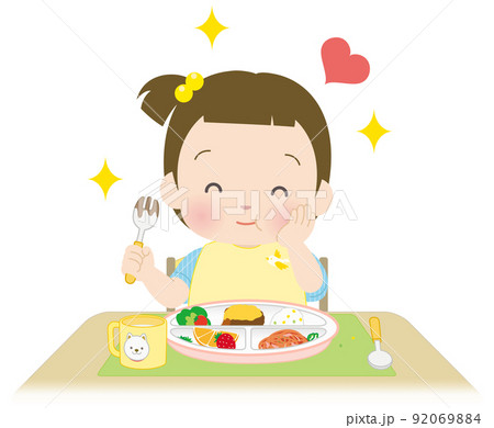 幼児食のイラスト素材