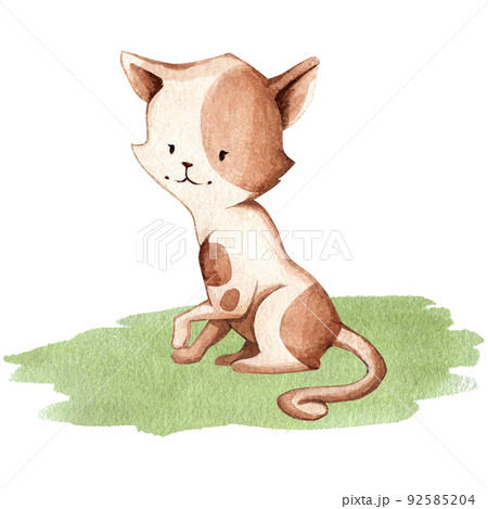 しっぽ 後姿 動物のイラスト素材