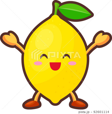 キャラクター イラスト 可愛い レモンのイラスト素材