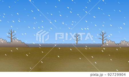 初冬のイラスト素材