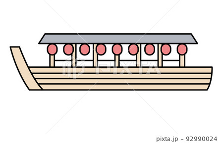 遊覧船のイラスト素材