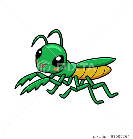 カマキリ かわいいのイラスト素材