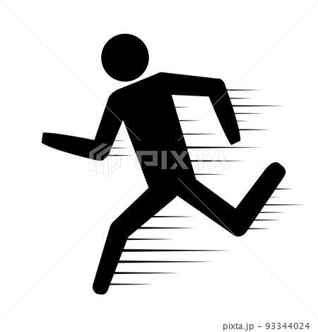 短距離走 陸上のイラスト素材