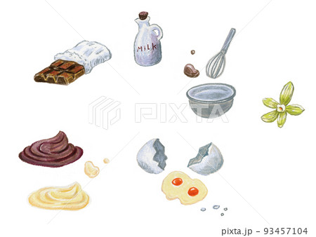 ホイップクリームのイラスト素材