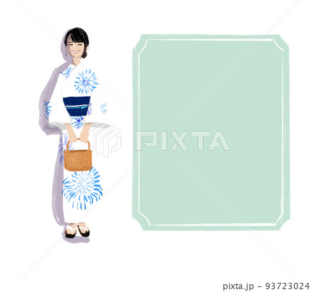 日本人 女性 着物姿 (鉛筆画) 諸大家色紙 日本画 女性の着物姿 - メルカリ